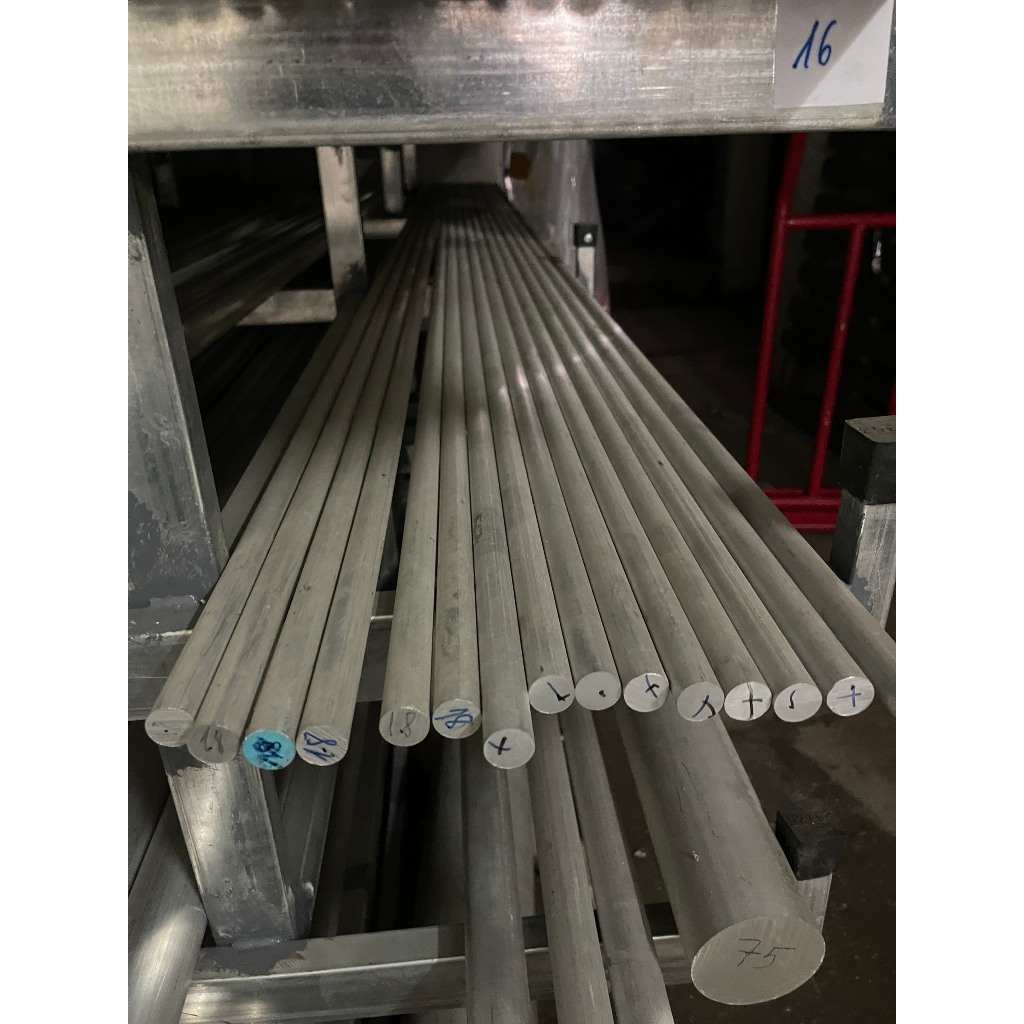 Nhôm cây đặc Phi 16 Dài 3 mét ( Đường kính rộng 16mm, Nhôm 6061 )