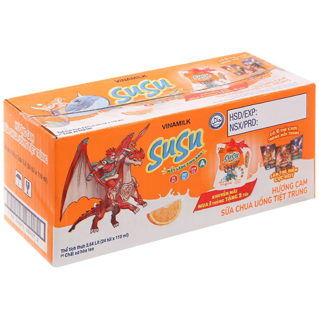 Sữa Chua Uống KUN túi 110ml thùng 24 túi