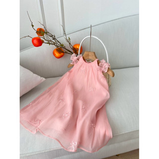 P'ti chou | Váy yếm bèo vai Nguyệt Nhi thiết kế cho bé gái 10kg đến 23kg