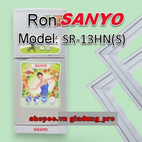 Ron cửa cho tủ lạnh Sanyo Model SR 13HN(S) kiểu bắt vít