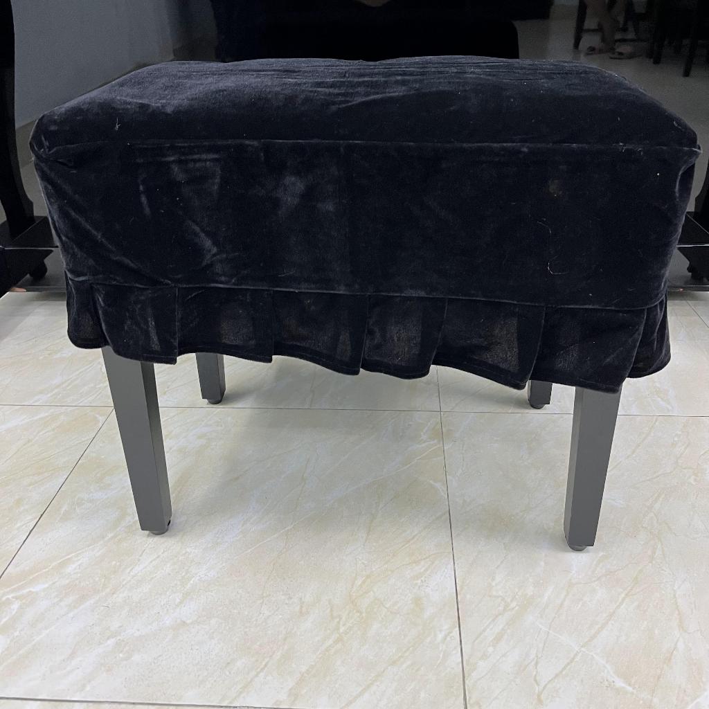 Khăn phủ ghế đàn Piano nhung đen