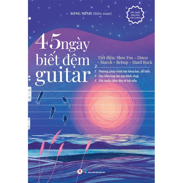 Sách - 45 Ngày Biết Đệm Đàn Guitar (Tái Bản 2023) - Huy Hoàng