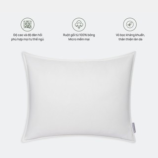 Ruột gối Everon bông Micro cao cấp EVEMIC (Độ cao: 22cm, Rất mềm nhiều kích thước)
