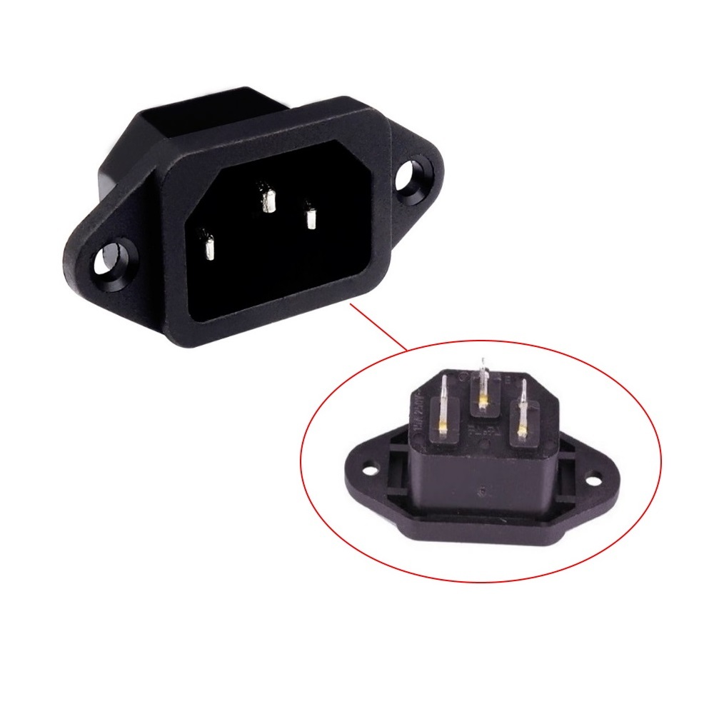 5 JACK CẮM NGUỒN AC 3 CHÂN 10A - 250V CHÂN HÀN