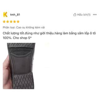 Bán lẻ 1 mét Cao Su Lốp Xe Ô Tô Tái Chế Dán Đế Giày – Bền, Chống Trượt, Tiết Kiệm Chi Phí