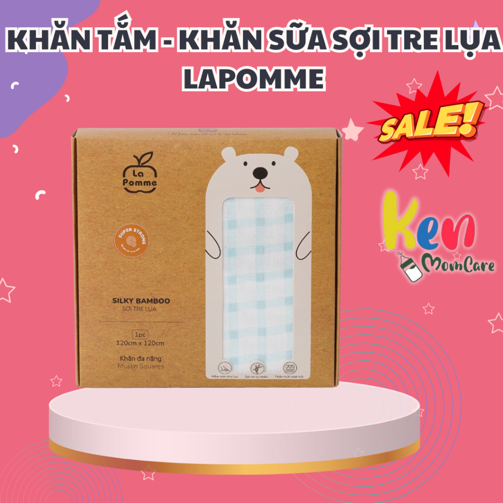 KHĂN TẮM - KHĂN SỮA SỢI TRE LỤA LAPOMME
