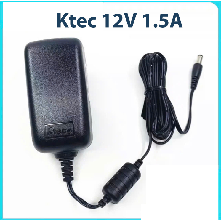 Adapter Ktec xịn 12V 1.5A Chính Hãng – Dùng Cho Ổ Cứng Di Động, Camera Wifi, Thiết Bị Khác