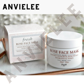 GỐC340 Hsd7.25 15ml NẠ Fresh ROSE FACE MASK Mặt nạ hoa hồng Infused With Real Rose Petals Soothes & Tones Thanh Lý auth