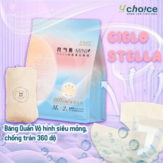 Băng Vệ Sinh Quần Vô hình Cielo Stellato siêu mềm mỏng, siêu thoáng khí, chống tràn 360 độ.