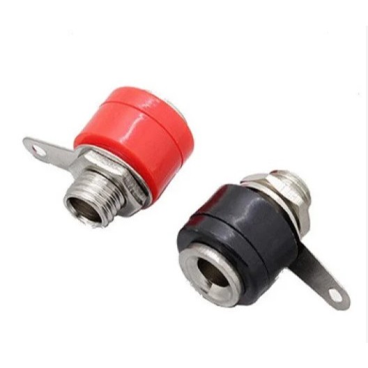JACK BẮP CHUỐI CÁI 4MM (2 CẶP ĐỎ ĐEN)