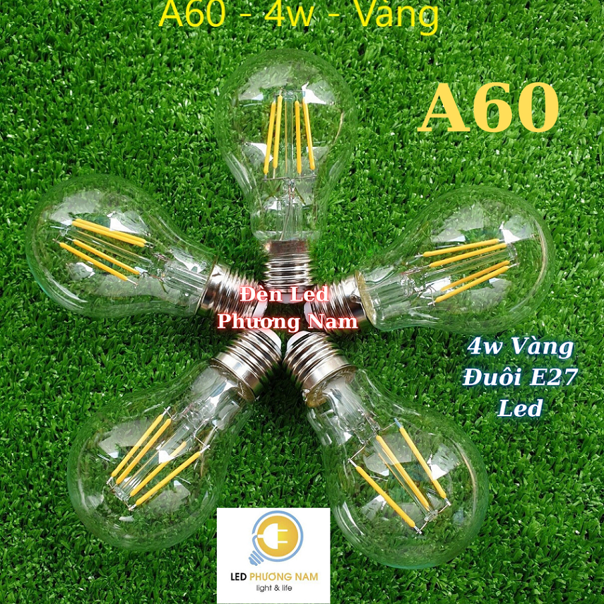 [COMBO 2 ]   Đèn Led EDISON A60 - 4w