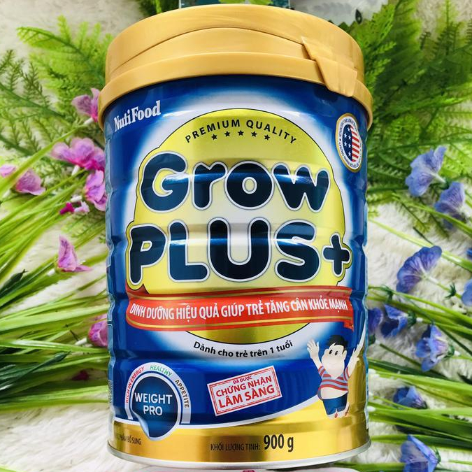 Date Sữa Nutifood Grow Plus+ Xanh 900gr 1+ và 2+