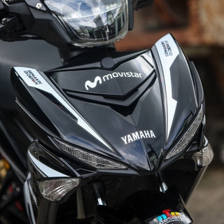 Tem rời Exciter 150 Movistar đen trắng