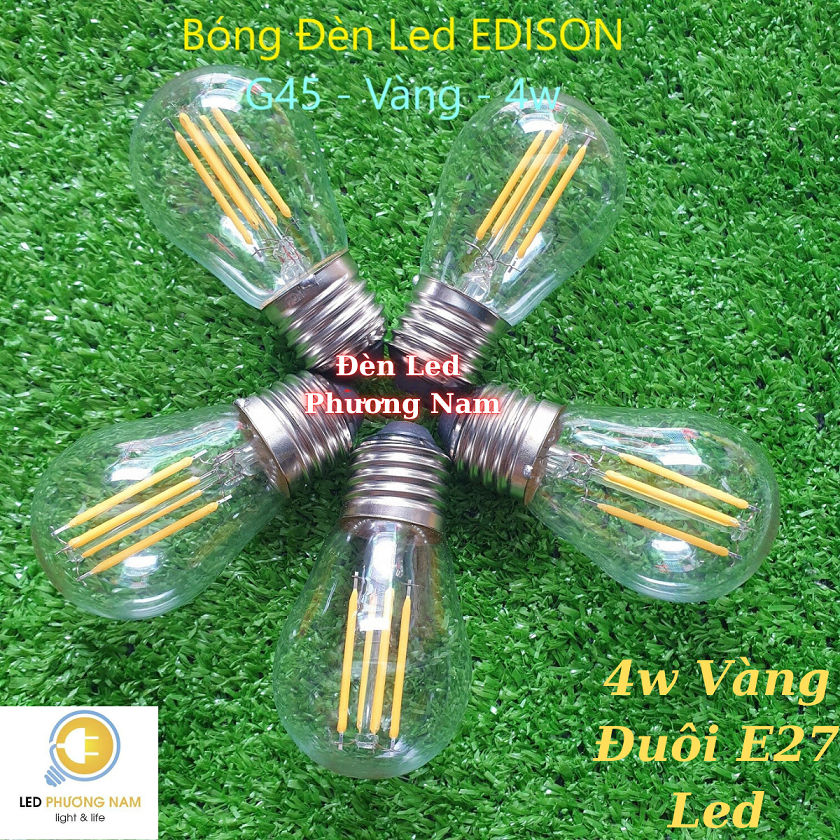 [COMBO 2 ] Bóng Đèn Led EDISON G45 [ Giả Sợi Đốt ]