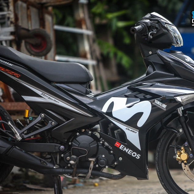 Tem rời Exciter 150 Movistar đen trắng