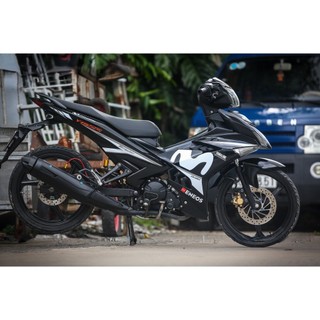 Tem rời Exciter 150 Movistar đen trắng