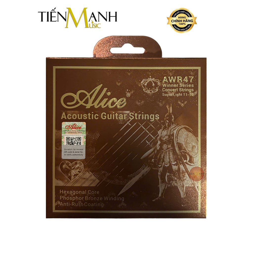 [Chính Hãng] Dây Đàn Guitar Acoustic Strings Alice AWR47 Cỡ 11
