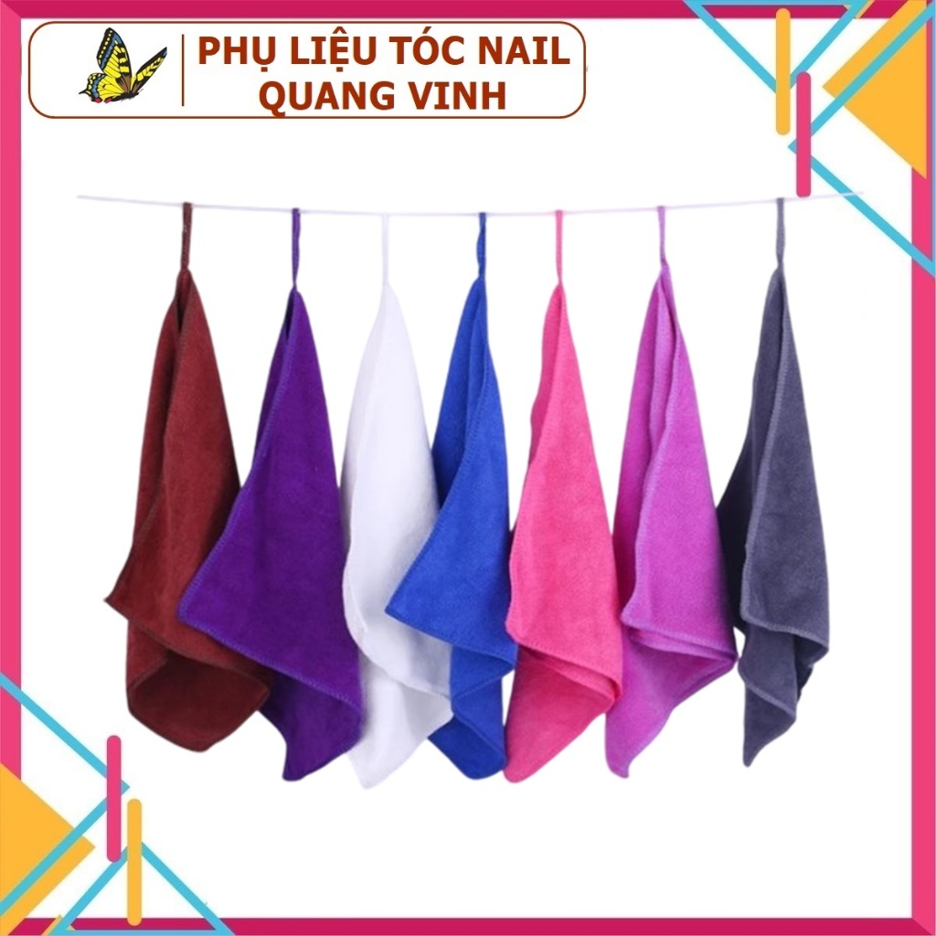 Khăn làm nail, khăn treo bếp 30*30cm