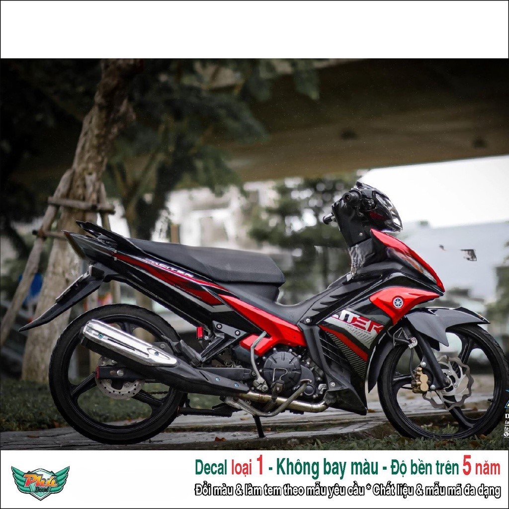 Tem rời Exciter 135 đỏ đen (1)