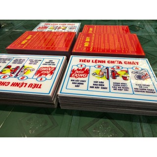 bảng nội quy tiêu lệnh mica