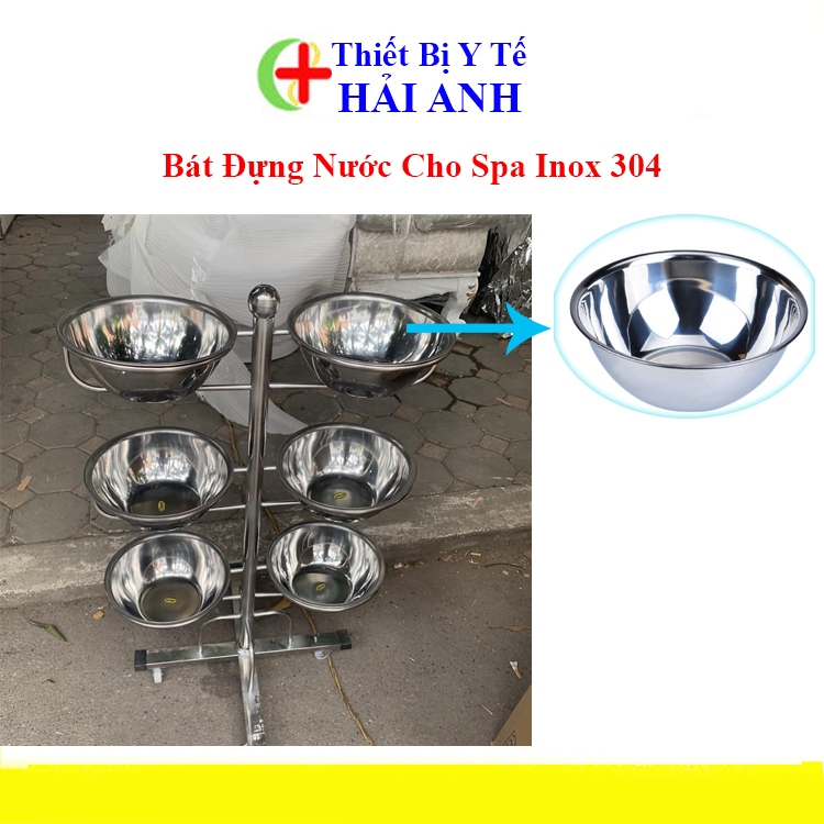 Bát Đựng Nước Cho Spa Inox