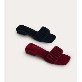 OLV - Dép quai ngang đế thấp Romola Heels 2 màu