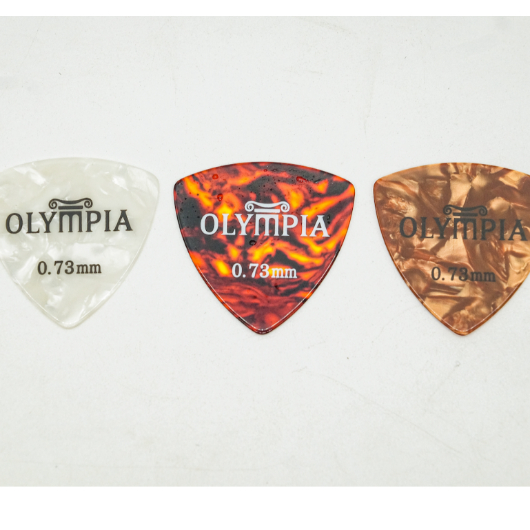 Pick Olympia Triangle chính hãng cao cấp chuyên nghiệp nhiều size 0.46, 0.73 Guitar Panda