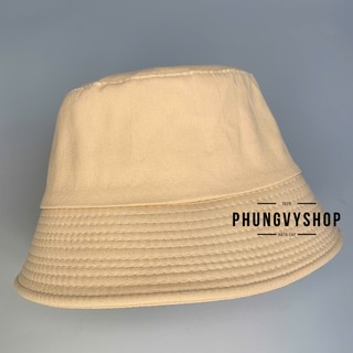 SALE) Nón bamboo bucket trơn form cụp sụp