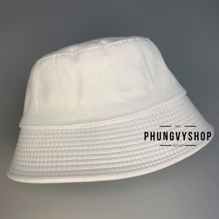 SALE) Nón bamboo bucket trơn form cụp sụp