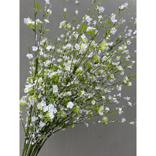 Cành hoa tuyết mai giả  dài 120cm hàng cao cấp
