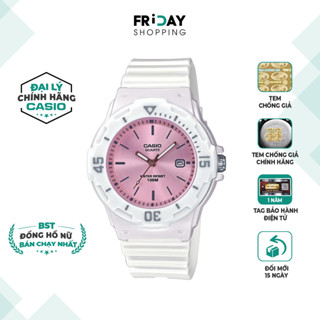 Đồng Hồ Casio Nữ LRW-200H-4E3VDF Mặt Tròn Màu Hồng Dây Cao Su Chính Hãng