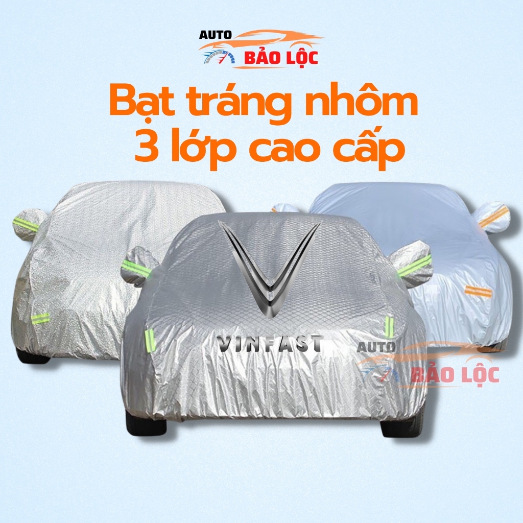 Bạt Phủ Xe Ô Tô VINFAST FADIL – Green Chất Liệu Bạt Tráng Nhôm 3 Lớp