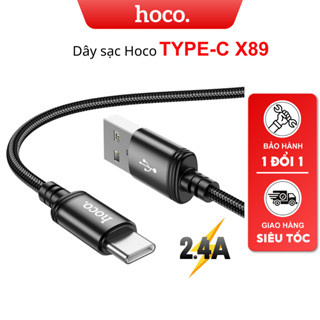Dây sạc nhanh TYPE C Hoco cho Samsung Xiaomi Oppo Dây cáp bọc dù chống gẫy