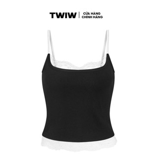 Áo croptop hai dây ren ngực local brand HUGUxTHATSWHATIWANT - TWIW JENKO