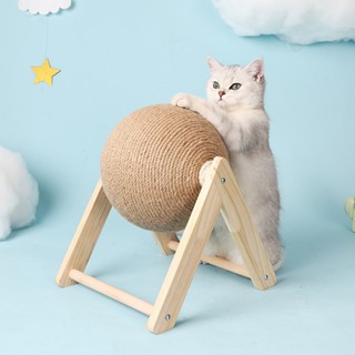 [SẴN HN] 🚚 bàn cào móng cho mèo đồ chơi cho mèo hạt cho mèo Đồ Chơi Bảng Cào Móng Bằng Gỗ Gắn Dây Thừng Dành Cho Mèo Cưn
