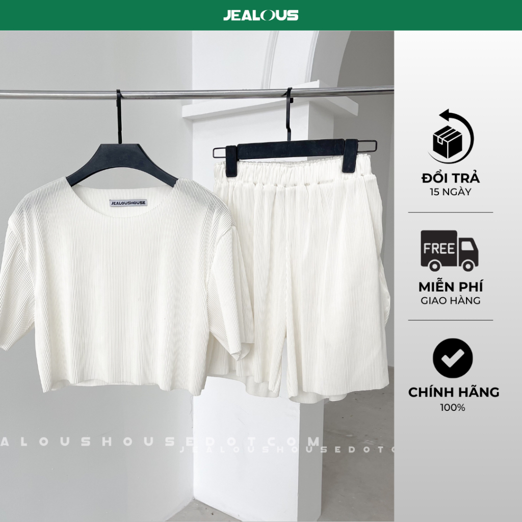 Set nữ chất liệu thun gân thoáng mát thời trang Jealous House Foxy Set - 5798