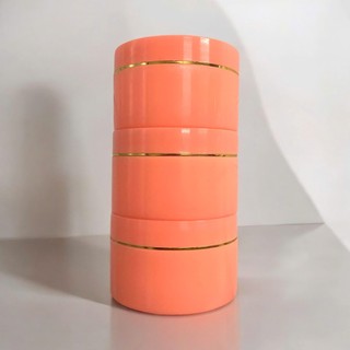 Hủ k100 : màu cam đào . Lòng kem 100g + hủ 150g