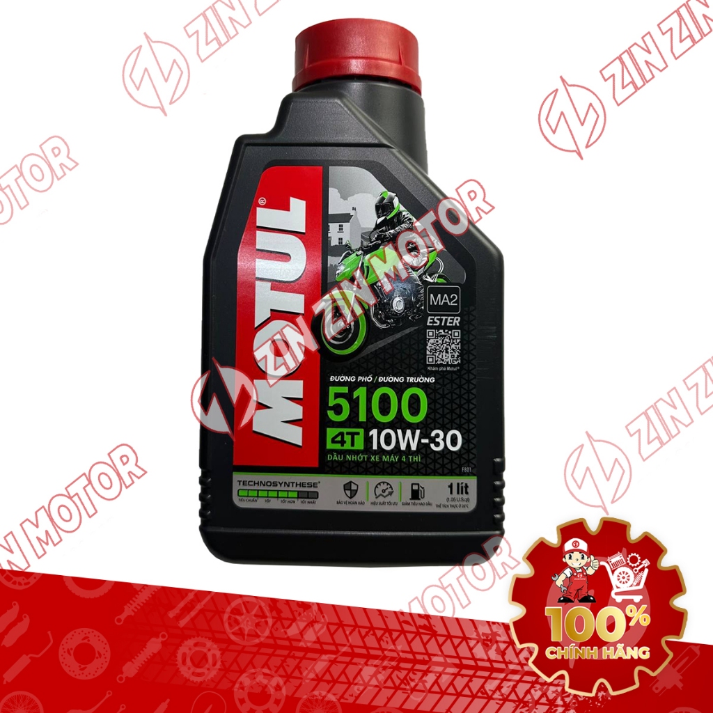 Dầu Nhớt Xe Số MOTUL 5100 4T 10W30 Bán Tổng Hợp Chính Hãng