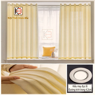 Rèm cửa voan lụa KB02- rèm cửa chất liệu voan lụa trắng mềm mại nhiều mẫu mã
