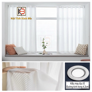 Rèm cửa voan lụa KB02- rèm cửa chất liệu voan lụa trắng mềm mại nhiều mẫu mã