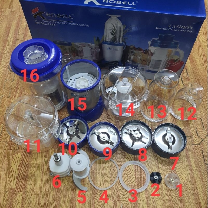 Phụ kiện bộ dao xay 2 lưỡi, bộ dao 4 lưỡi, cốc cao, cốc thấp  máy xay sinh tố magic