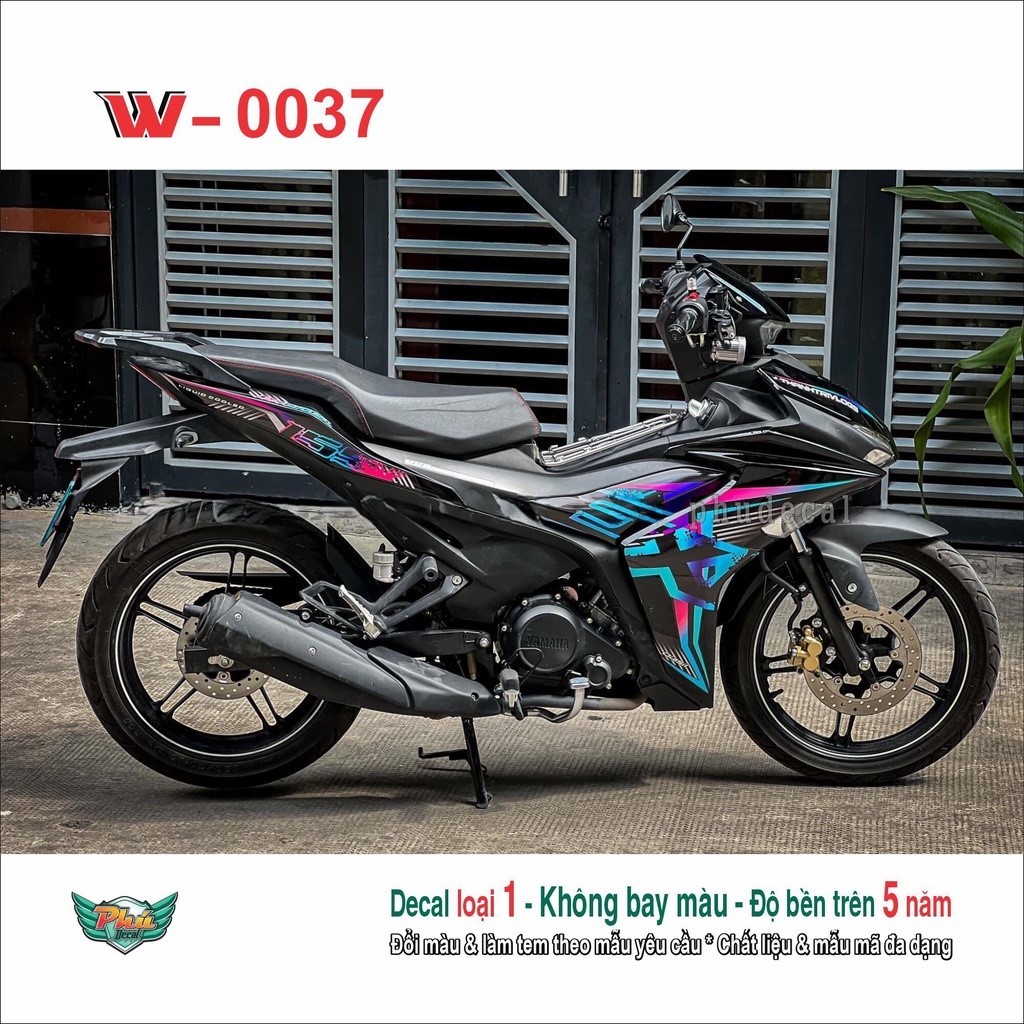Tem rời Exciter 155 đen 7 màu (11)