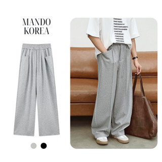 Quần Jogger Nỉ Nam MANDO Dài Có Túi  Form Ống Rộng Phong Cách Basic Unisex Thể Thao Thời Trang Hàn Quốc QKN049 - JOG010