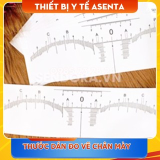 Thước dán đo vẽ chân mày dùng 1 lần (10 cái)