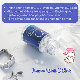 Hộp tinh chất Transino Nhật Bản Chính Hãng 120 viên