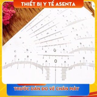 Thước dán đo vẽ chân mày dùng 1 lần (10 cái)