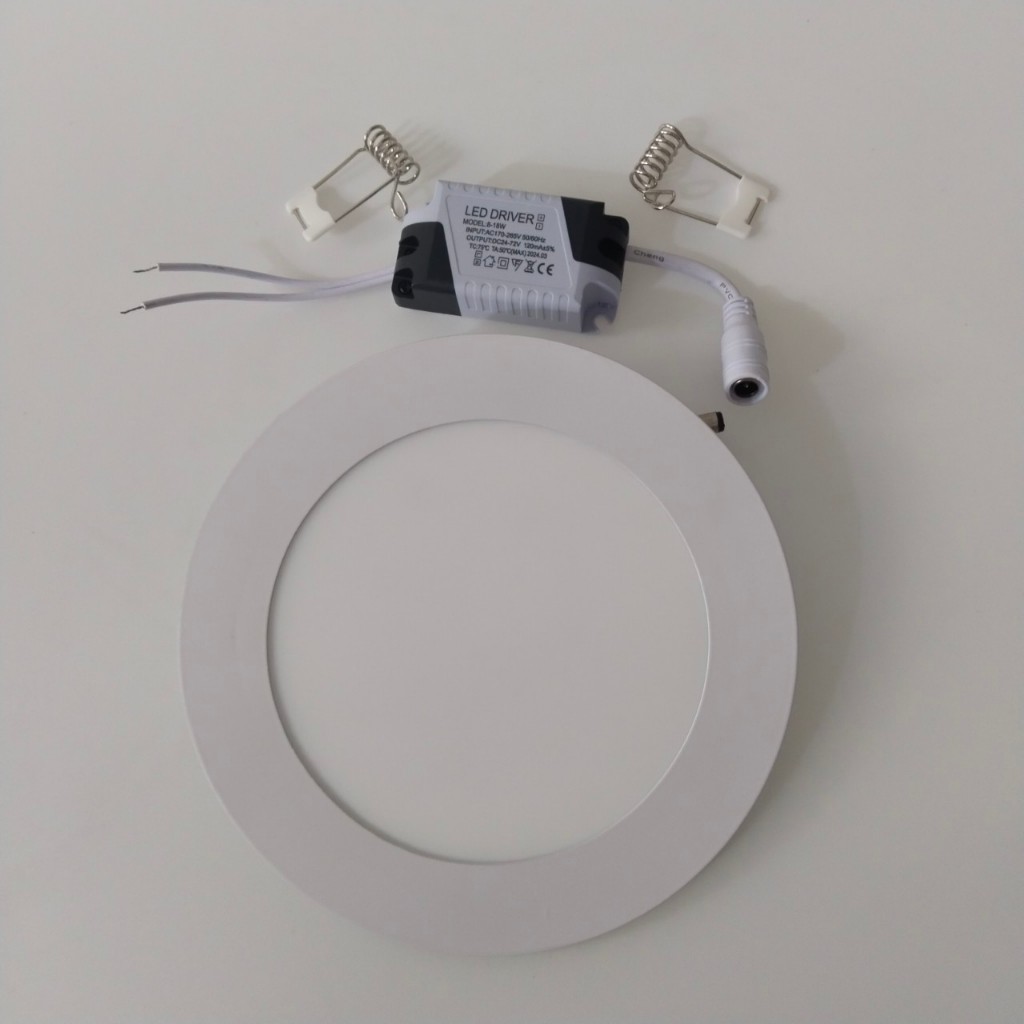 10 đèn led âm trần 9w tròn trắng
