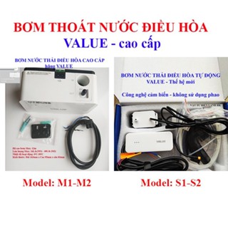 [CAO CẤP] Máy bơm xả nước thải máy lạnh điều hoà Value 10-12M 10-12 mét - Bơm thoát nước ngưng điều hòa M1 M2 S1 S2