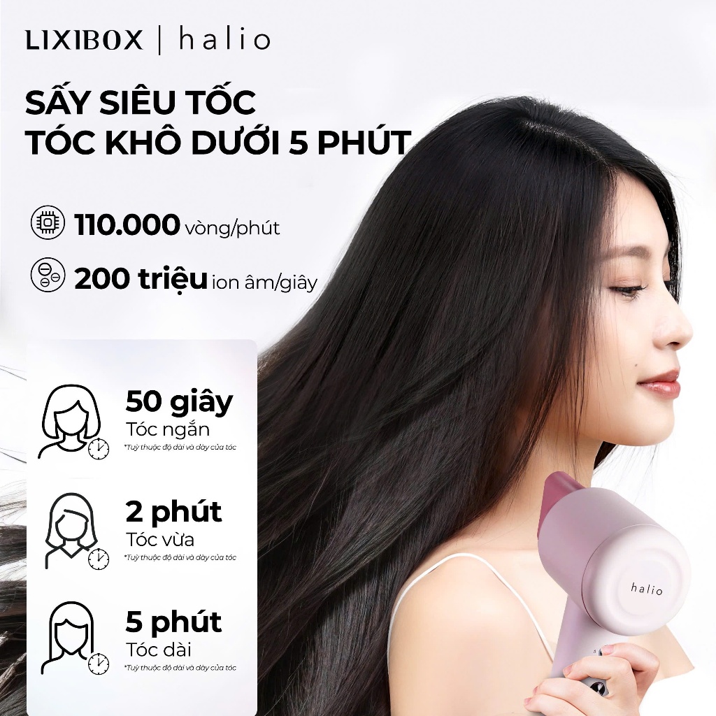 Máy Sấy Tóc Halio High Speed Ionic Hair Dryer | BigBuy360 - bigbuy360.vn