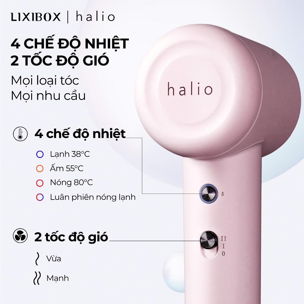 Máy Sấy Tóc Halio High Speed Ionic Hair Dryer | BigBuy360 - bigbuy360.vn